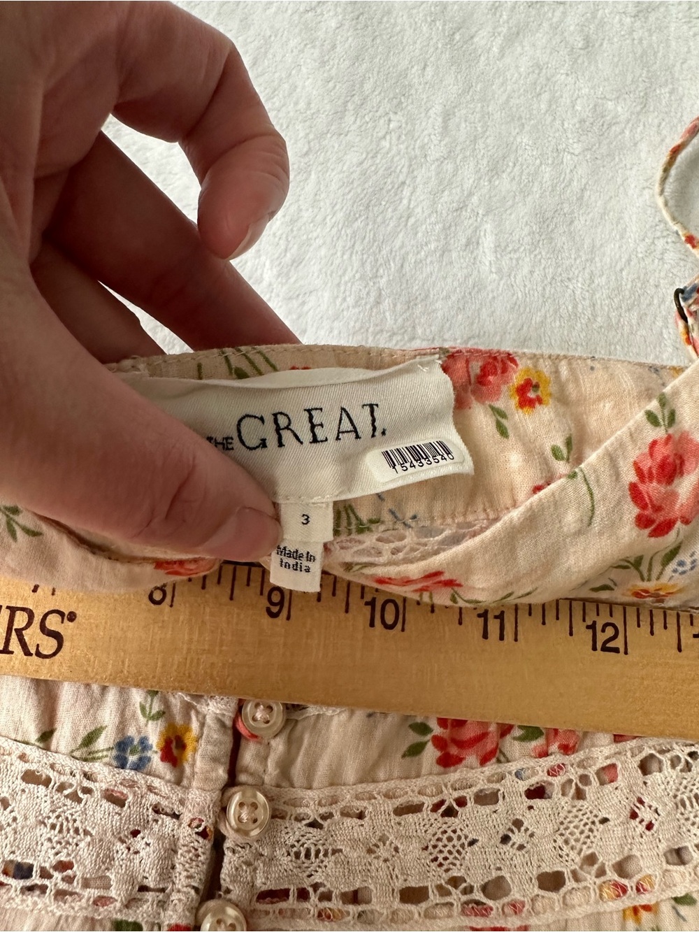 THE GREAT. The Serenade Dress TG3 Large - Picture 9 of 16
